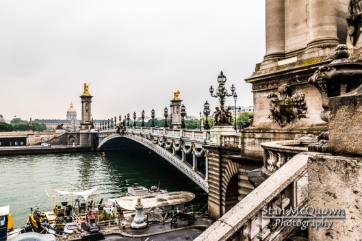 The Champs-Élysées Port below the Pont Alexandre III and Seine River with the  Invalides in the background!